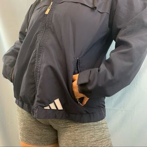 adidas Jackets & Coats - Vintage Adidas Navy Zip Up Windbreaker adidas Jackets & Coats - Vintage Adidas Navy Zip Up Windbreaker